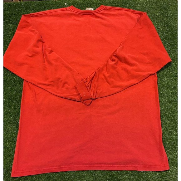 Vintage 90s Nike Air Just Do It center swoosh long sleeve t-shirt XL red - Picture 14 of 15